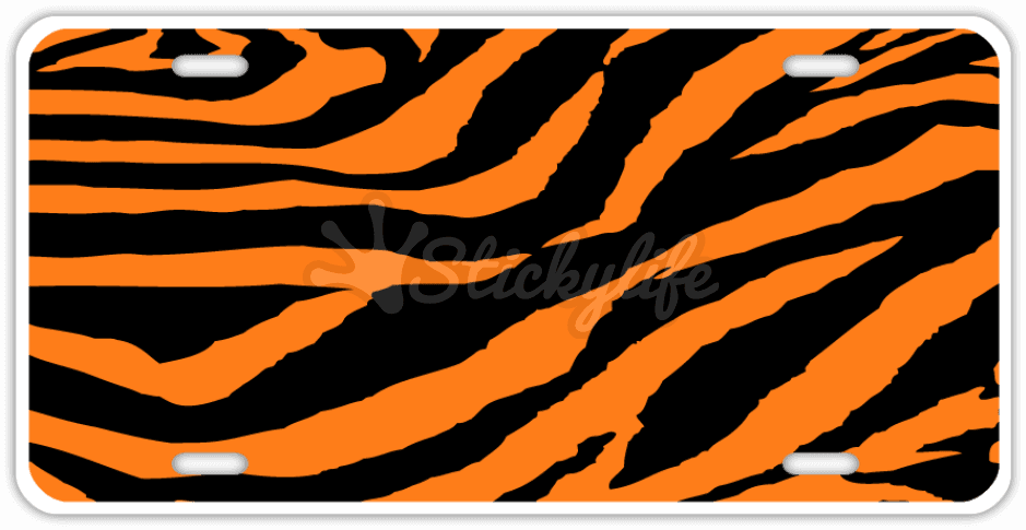 Tiger License Plate - Vehicle Registration Plate - Transparent PNG Free Download | PNGio