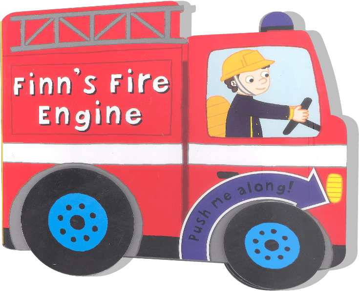 Picture Of Wheeled Vehicle Book-finn's Fire Engine - Vehicle - Transparent PNG Free Download | PNGio