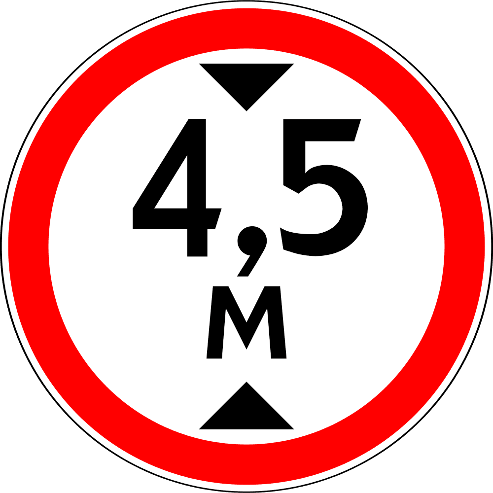 Open - No Vehicles Over Height Shown - Transparent PNG Free Download | PNGio