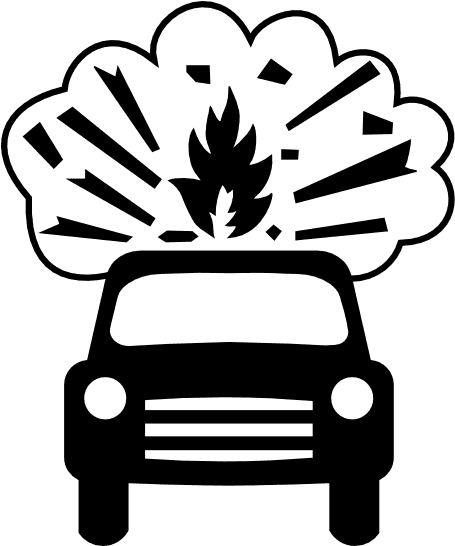 No Vehicles Carrying Explosives Sign - Transparent PNG Free Download | PNGio