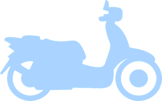 Scooter, Blue, Vehicle, Transport - Vehicle - Transparent PNG Free Download | PNGio