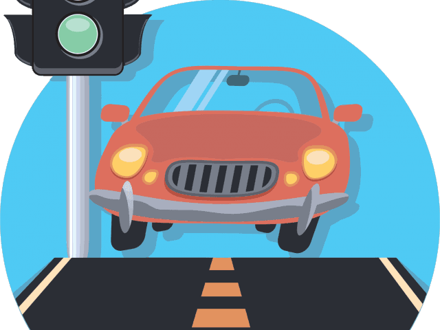 Clipart Library Light Street Corner Free On Girl - Road Traffic Vehicle Art - Transparent PNG Free Download | PNGio