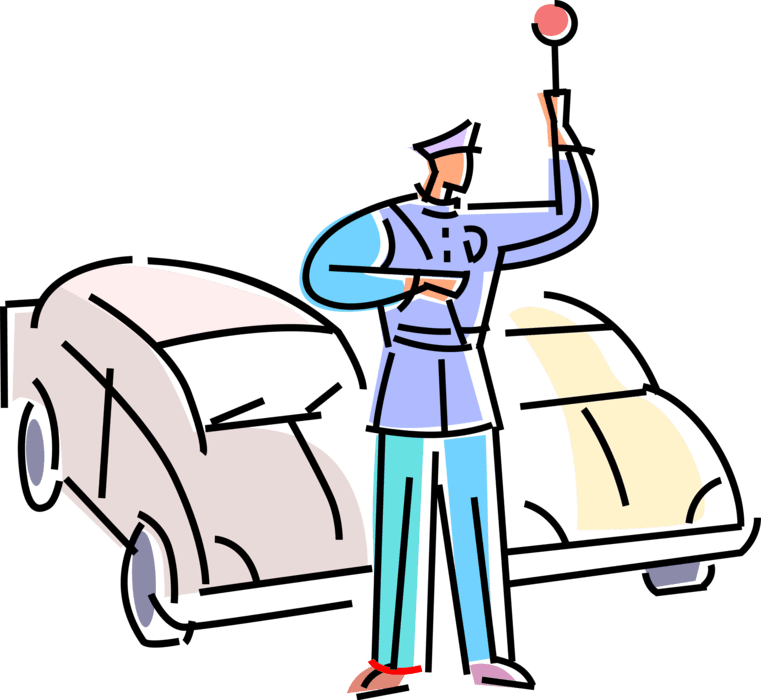 Vector Illustration Of Law Enforcement Traffic Cop - Vector Illustration Of Law Enforcement Traffic Cop - Transparent PNG Free Download | PNGio