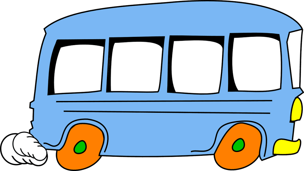 Bus Cartoon Speeding Cute Vehicle Isolated - Bus Animado Png - Transparent PNG Free Download | PNGio