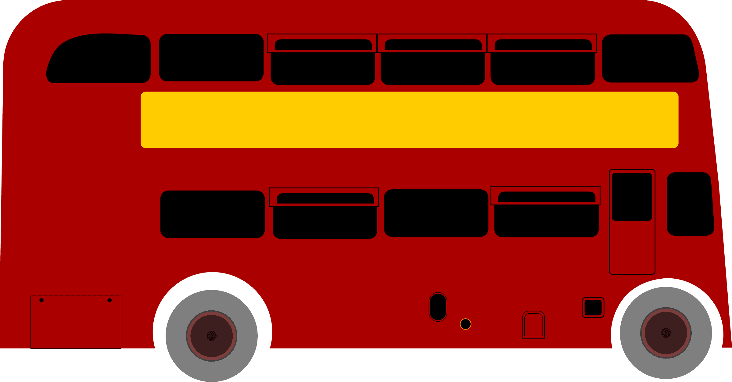 Double Deck Bus Clipart By Sheikh Tuhin - Double Decker Clipart - Transparent PNG Free Download | PNGio
