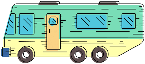 Campervan Vehicle Illustration Transparent Png - Illustration - Transparent PNG Free Download | PNGio