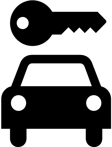Key Clipart Vehicle - Car Rental Symbol - Transparent PNG Free Download | PNGio