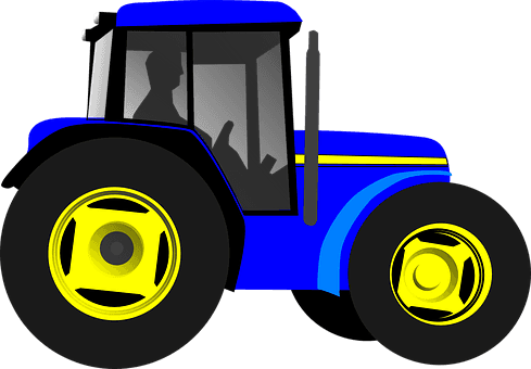Tractor Vehicle Machine Engine Agriculture - Blue Tractor Clipart - Transparent PNG Free Download | PNGio