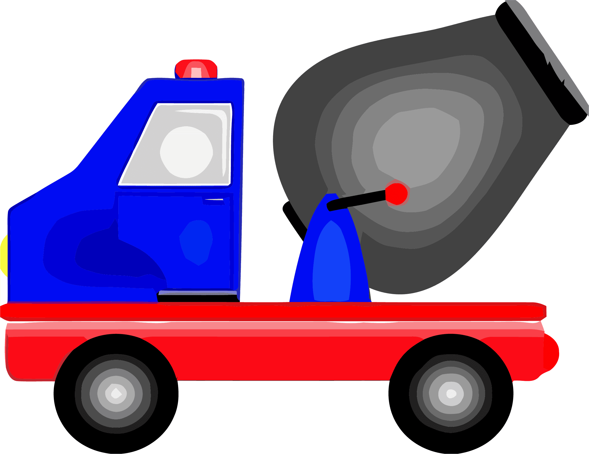 Construction Vehicle Mixer Cement Truck Basic Clipart - Concrete Mixer - Transparent PNG Free Download | PNGio