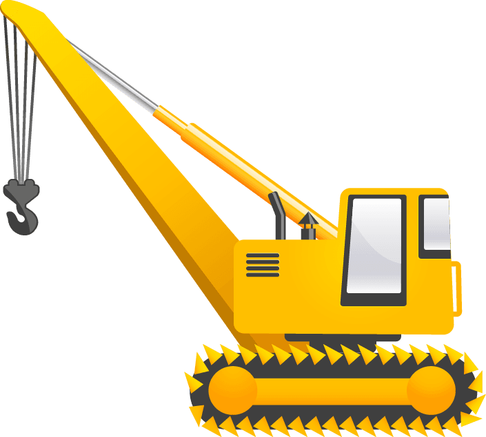 Construction Vehicles Vector Pack - Crane Vector Png - Transparent PNG Free Download | PNGio