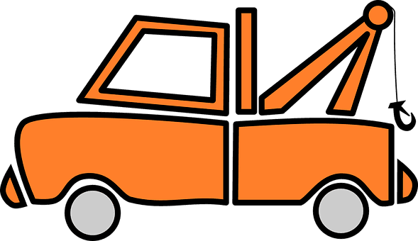 Truck Orange Vehicle Tow Truck Breakdown T - Tow Truck Clip Art - Transparent PNG Free Download | PNGio
