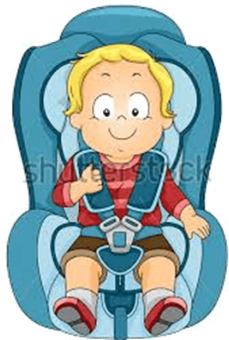 All Children 4 Years Of Age, But Less Than 8 Years - Baby In Car Seat Cartoon - Transparent PNG Free Download | PNGio