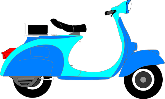 Scooter Blue Two-wheeler Vehicle Transport - Two Wheeler Clipart Png - Transparent PNG Free Download | PNGio