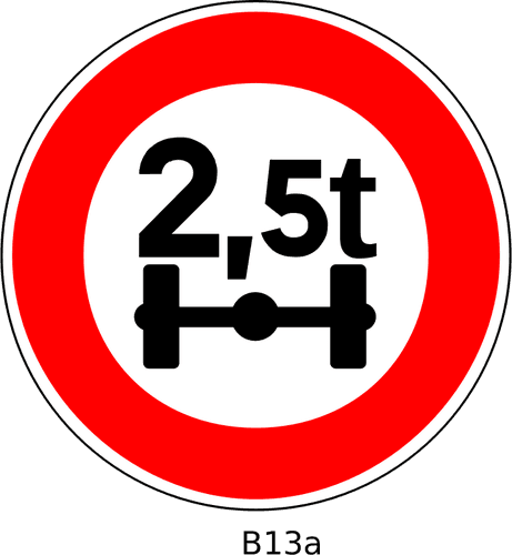 Vector Image Of No Access For Vehicles Whose Axle Weight - Clipart Number 30 - Transparent PNG Free Download | PNGio