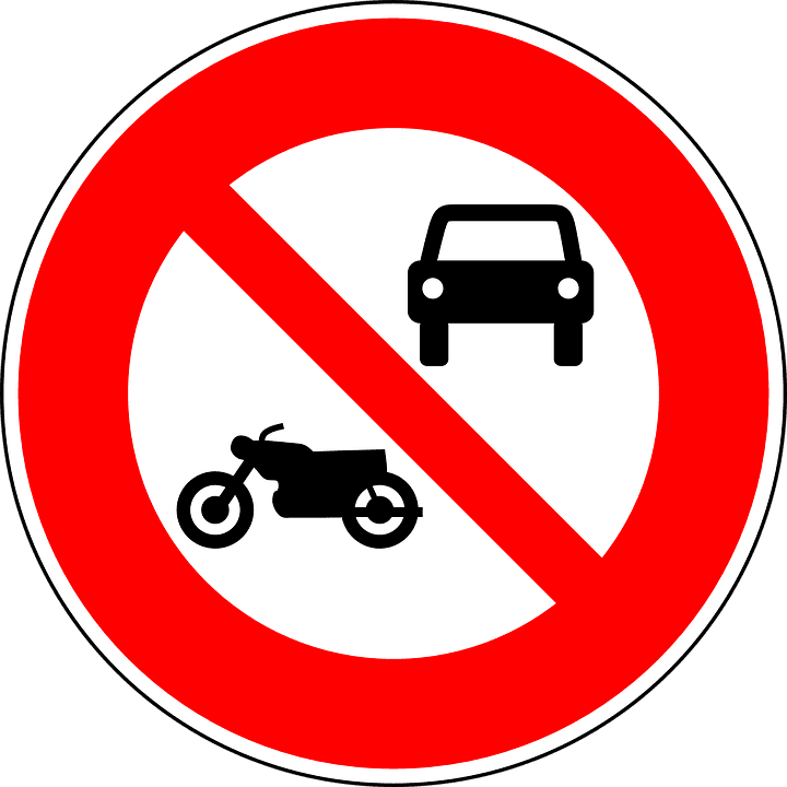 No Motor Vehicles, No Motorcycles, Traffic Sign, Sign - Imagenes De Señales Reguladoras - Transparent PNG Free Download | PNGio