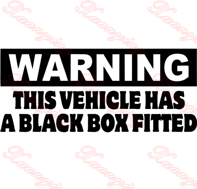 Warning This Vehicle Has A Black Box Fitted New Driver - Signs These Premises Are Under Cctv Surveillance - Transparent PNG Free Download | PNGio