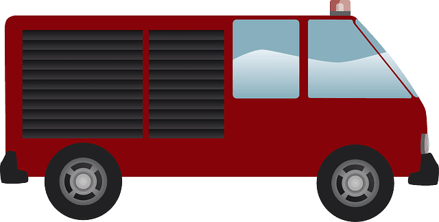 Emergency Fire Engine, Firemen, Van, Vehicle, Emergency - Mobil Pemadam Kebakaran Vektor - Transparent PNG Free Download | PNGio