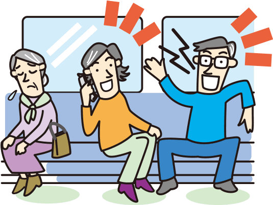 Remain Quiet In Public Places - Cartoon - Transparent PNG Free Download | PNGio