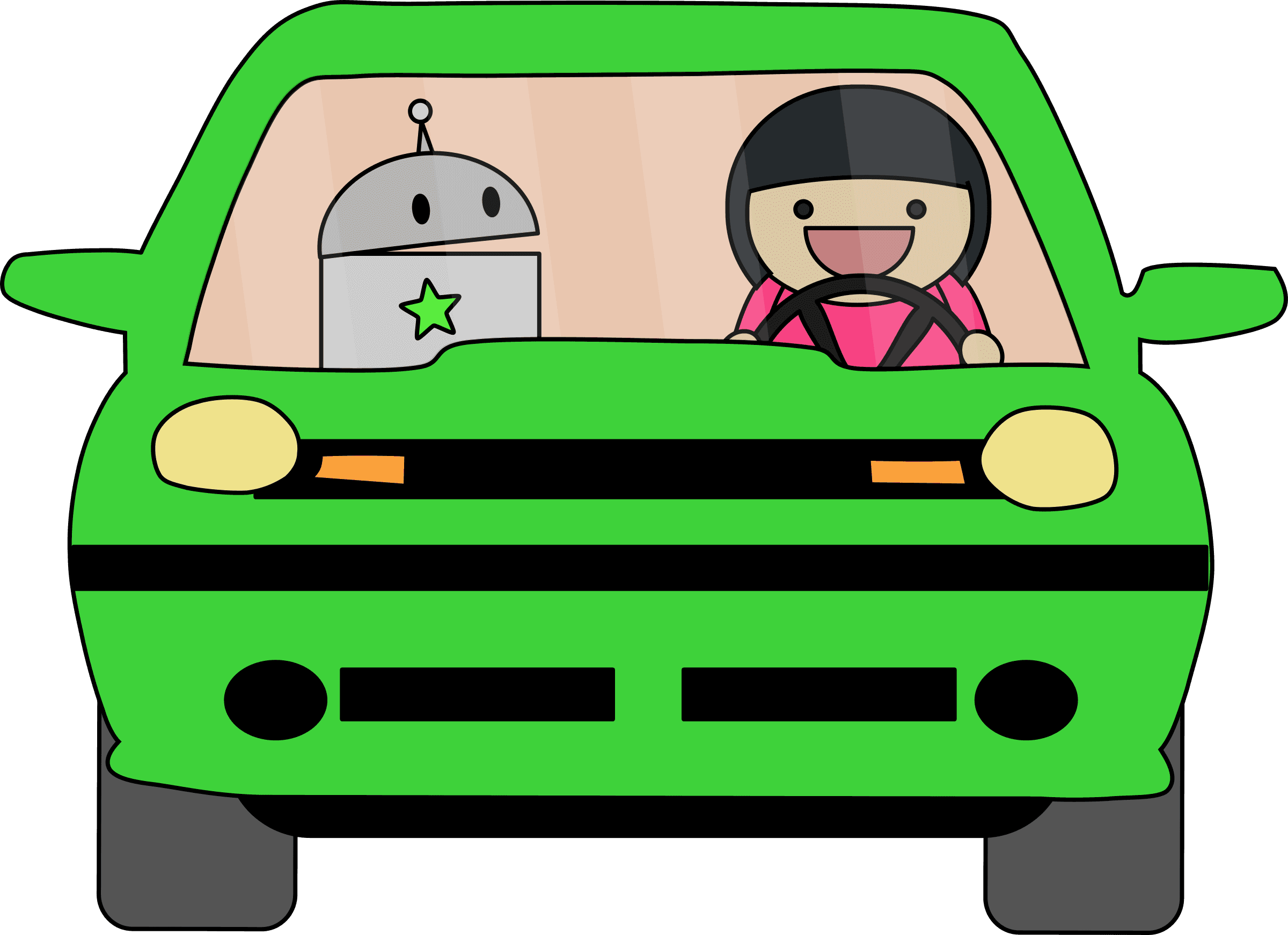 Vehicle Clipart Green Car - Driving - Transparent PNG Free Download | PNGio