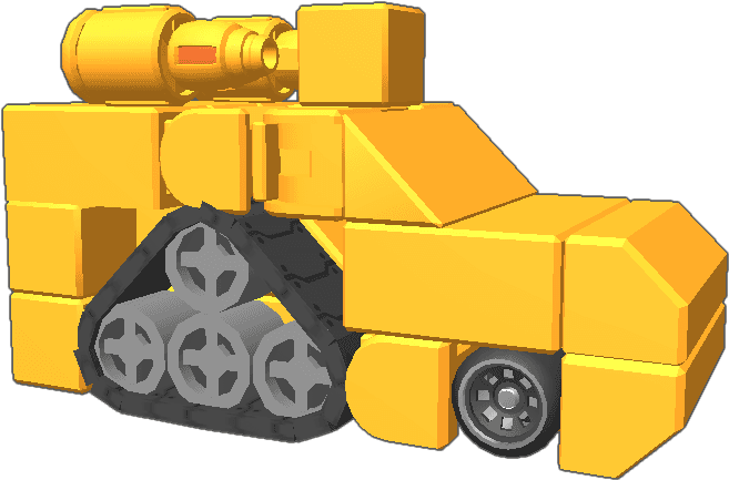Tf Template With A Half-tread For A Vehicle Mode Guns - Tank - Transparent PNG Free Download | PNGio