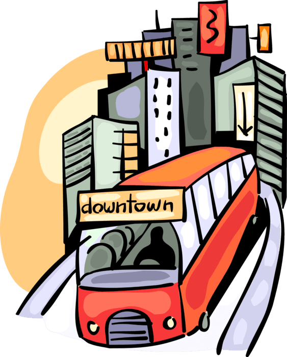Vector Illustration Of Public Urban Transportation - Vector Illustration Of Public Urban Transportation - Transparent PNG Free Download | PNGio
