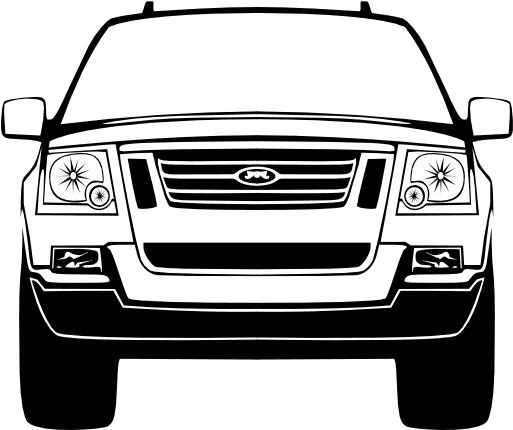 Suburban Assault Vehicle Front Clipart - Car Silhouette Front Png - Transparent PNG Free Download | PNGio