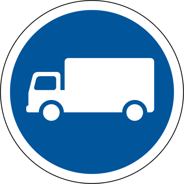 Goods Vehicle Only Sign - Bus Symbol - Transparent PNG Free Download | PNGio