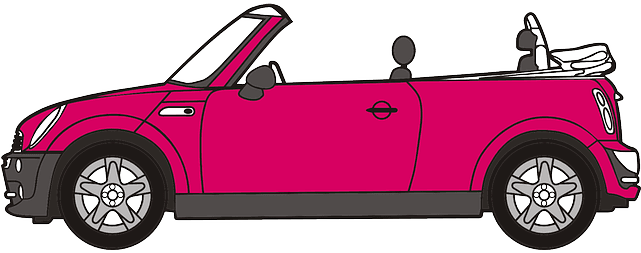 Car, Cartoon, Pink, Mini, Vehicle, Automobile, Auto - Car Clipart - Transparent PNG Free Download | PNGio