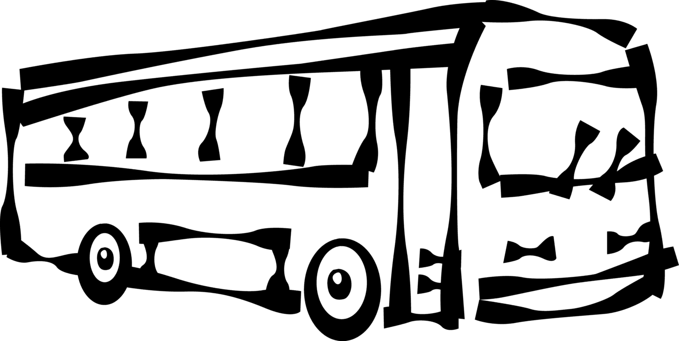 Vector Illustration Of Public Urban Transportation - Buss - Transparent PNG Free Download | PNGio