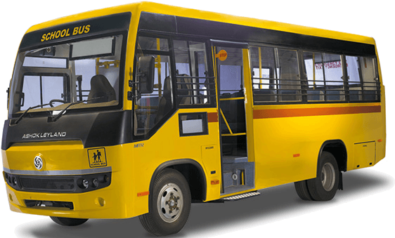 Buses / Passenger Vehicles - Ashok Leyland School Bus 26 Seater Price - Transparent PNG Free Download | PNGio