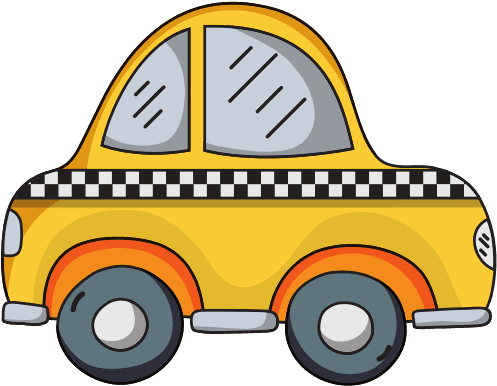 Taxi Car Vehicle To Transport Service - Taxi Kawaii - Transparent PNG Free Download | PNGio