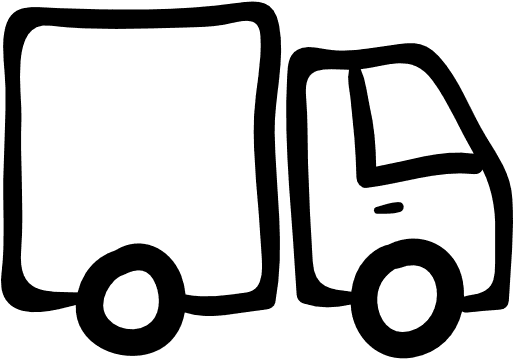 Truck Hand Drawn Vehicle With Container Free Transport - Hand Drawn Trucks - Transparent PNG Free Download | PNGio