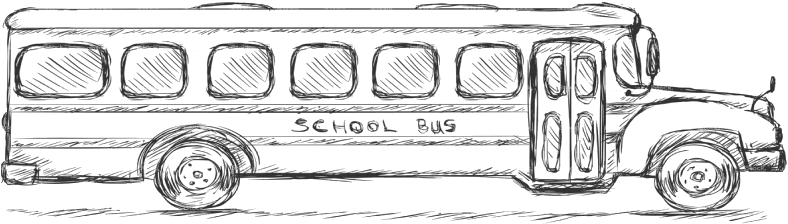 Wise School Transportation Manages Buses And Vehicles - Sketch Of A School Bus - Transparent PNG Free Download | PNGio