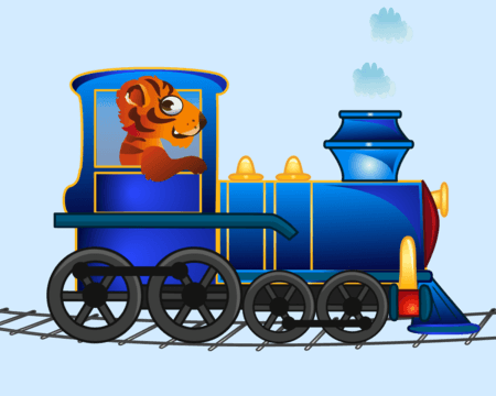 The Blue Vehicle - Cartoon Locomotive - Transparent PNG Free Download | PNGio
