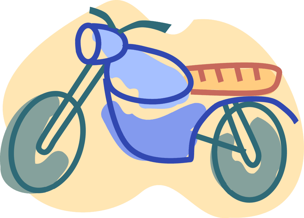 Vector Illustration Of Dirt Bike Motorcycle Or Motorbike - Vector Illustration Of Dirt Bike Motorcycle Or Motorbike - Transparent PNG Free Download | PNGio