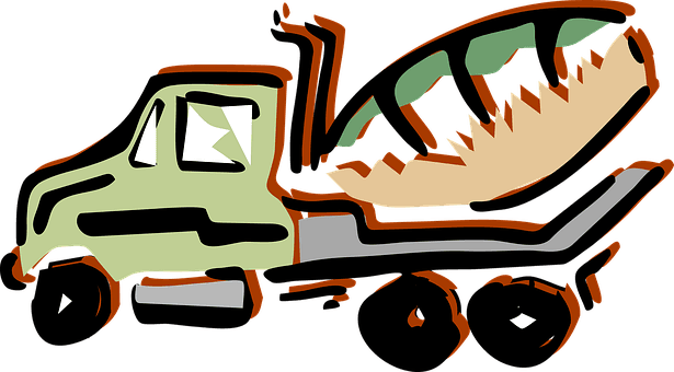 Concrete Mixer, Site, Concrete, Vehicle - Cement Truck Wall Clock - Transparent PNG Free Download | PNGio