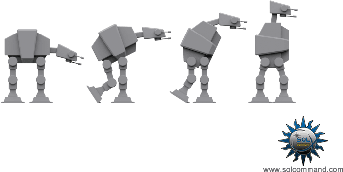 Imperial Walker At At-at Hoth Vehicle Rebel Evolution - Cartoon - Transparent PNG Free Download | PNGio
