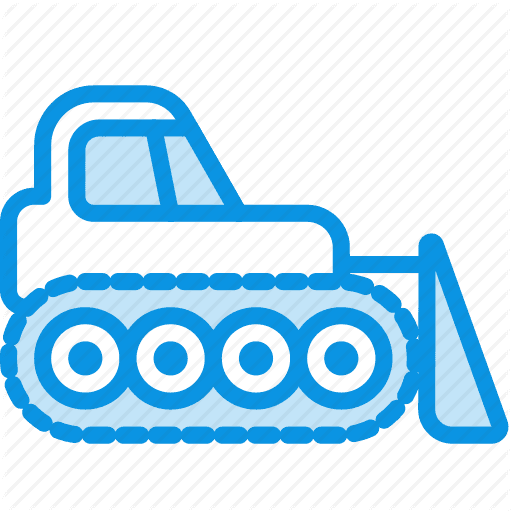 Clip Art Transparent Library Bulldozer Clipart Blue - Bulldozer - Transparent PNG Free Download | PNGio
