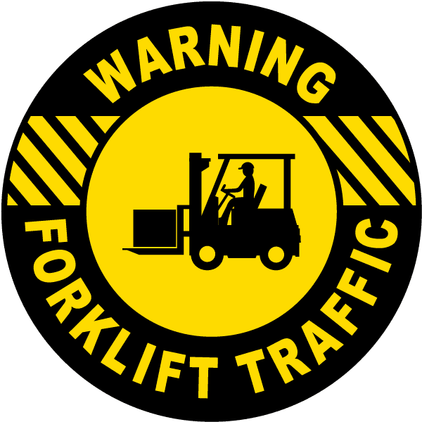 Item - Caution Forklift Traffic Sign - Transparent PNG Free Download | PNGio