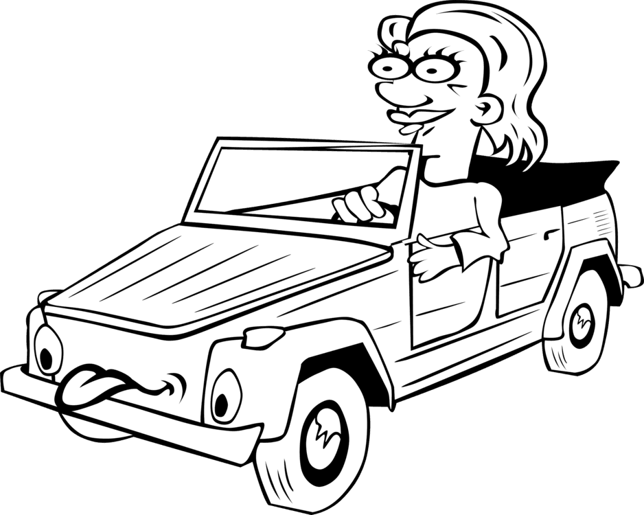 Cartoon Driving Motor Vehicle Drawing - Cartoon Driving Motor Vehicle Drawing - Transparent PNG Free Download | PNGio