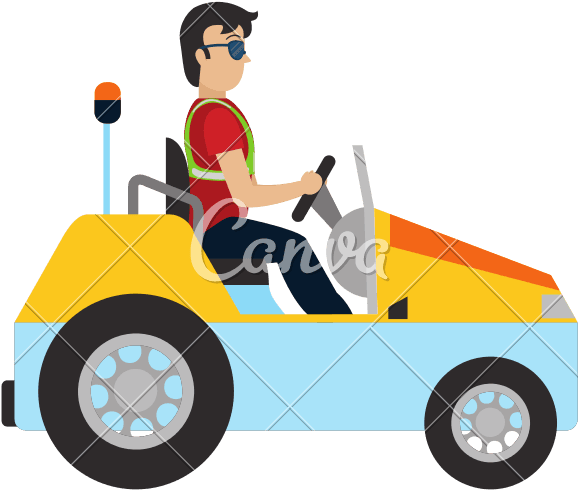Man With Luggage Towing Vehicle Service - Cartoon - Transparent PNG Free Download | PNGio