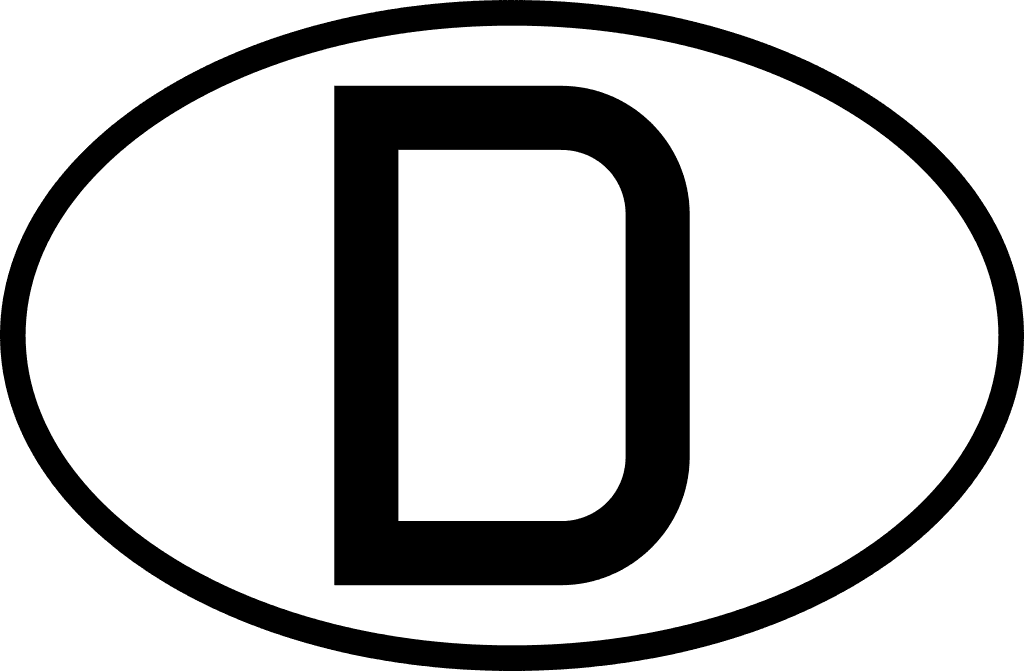 D International Vehicle Registration Oval - Oval Country Code Vector - Transparent PNG Free Download | PNGio