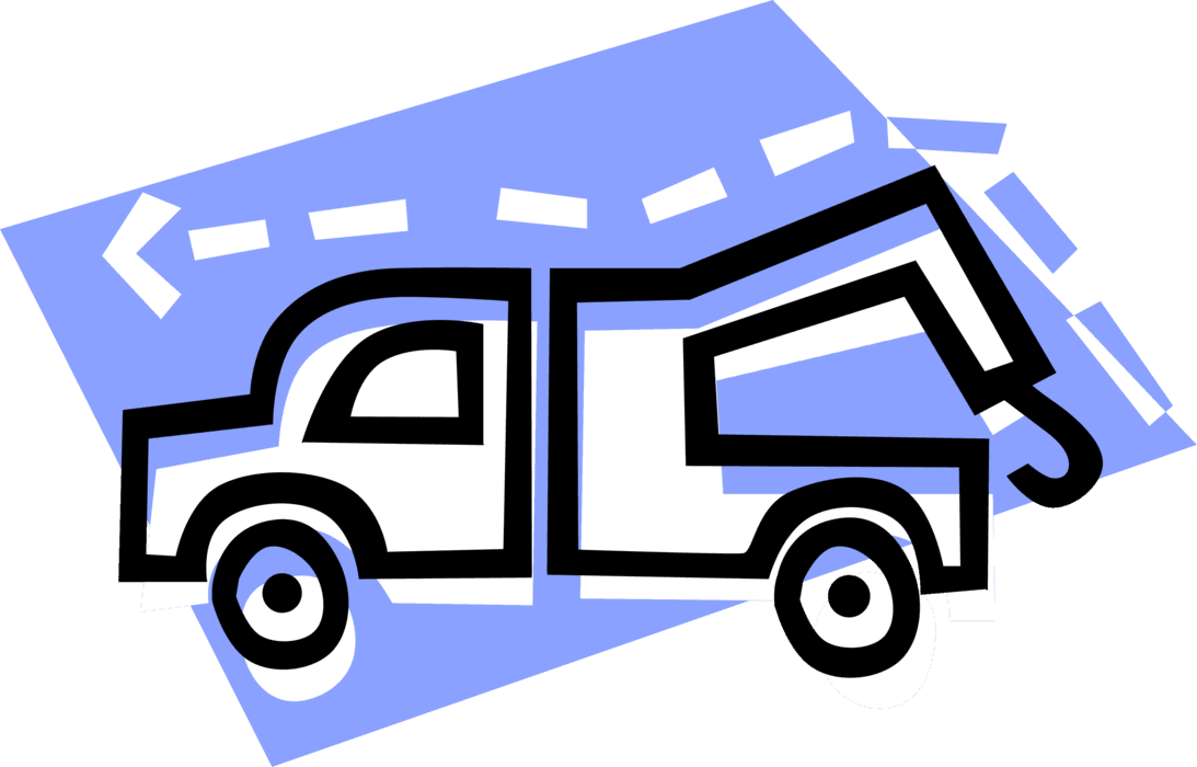 Vector Illustration Of Tow Truck Wrecker Recovery Vehicle - Vector Illustration Of Tow Truck Wrecker Recovery Vehicle - Transparent PNG Free Download | PNGio