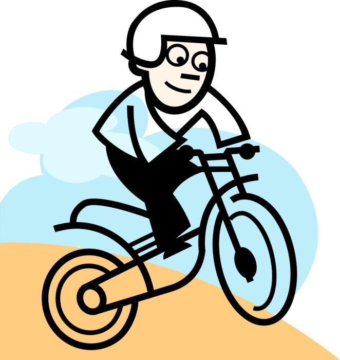 Vector Illustration Of Dirt Bike Motorcycle Or Motorbike - Vector Illustration Of Dirt Bike Motorcycle Or Motorbike - Transparent PNG Free Download | PNGio