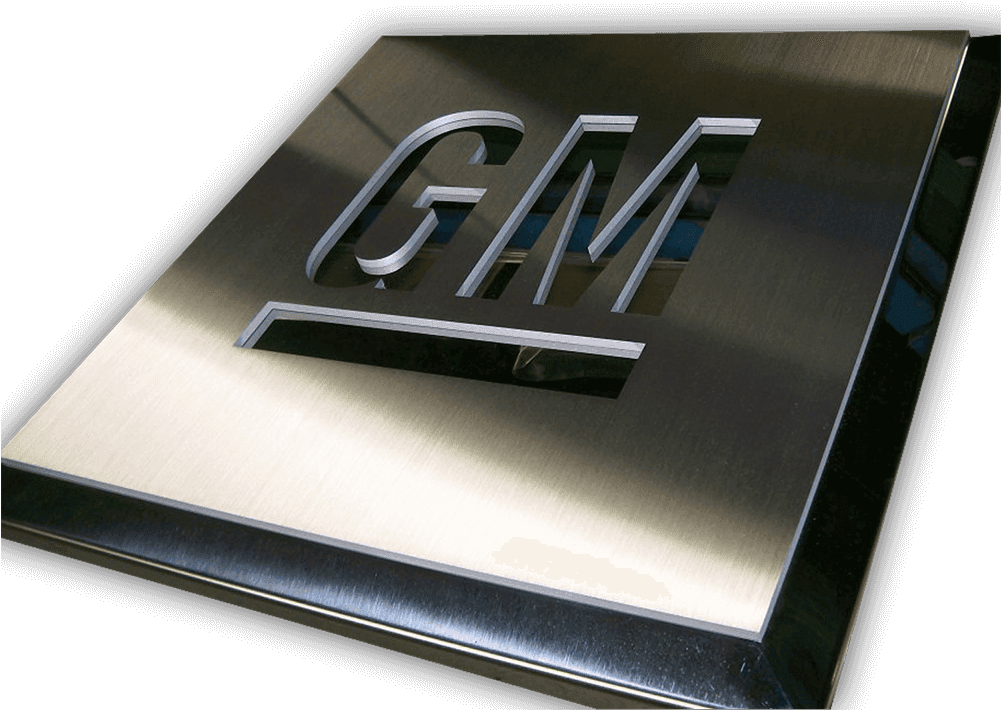 Brush And Polished Stainless Steel Gm Logo - Vehicle - Transparent PNG Free Download | PNGio