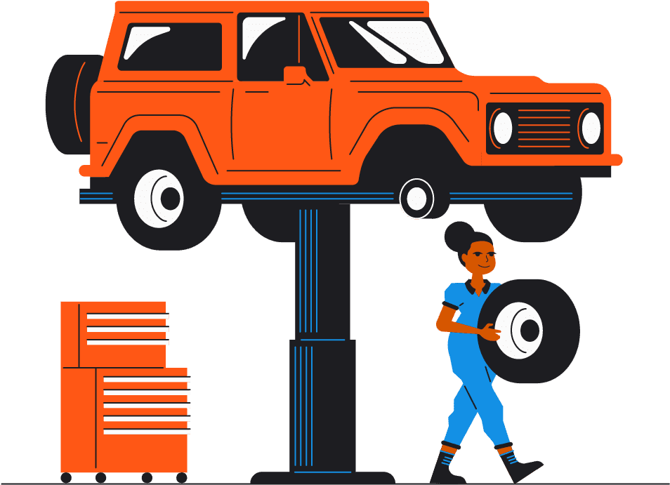 Blog Carrepair Mechanicillustration Jh V1 - Off-road Vehicle - Transparent PNG Free Download | PNGio