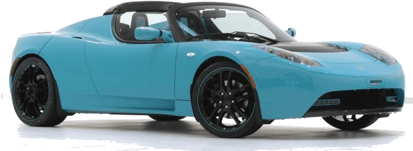 Tesla Roadster Battery Electric Vehicle Sport Car - Tesla Sports Car Blue - Transparent PNG Free Download | PNGio