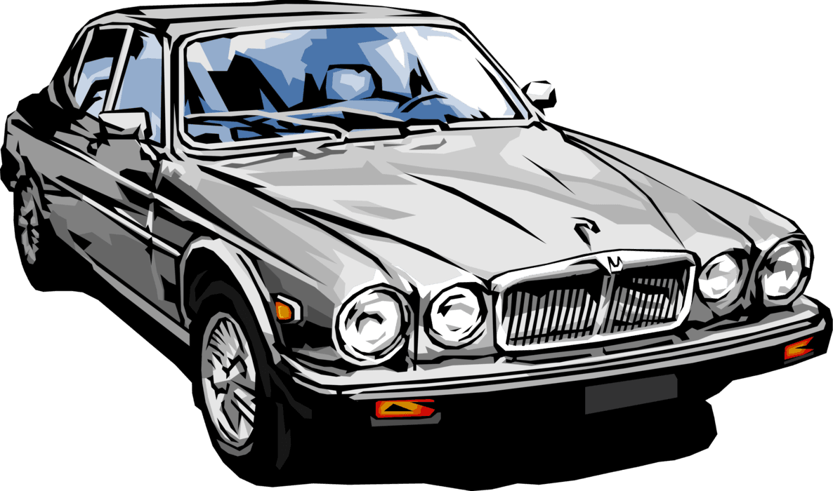 Vector Illustration Of Luxury Jaguar Car Automobile - Luxury Car Illustration Png - Transparent PNG Free Download | PNGio