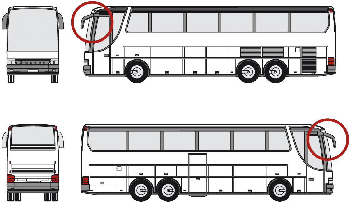 Even Complicated Vehicle Contours Prove No Problem - Car Bus Side By Side - Transparent PNG Free Download | PNGio