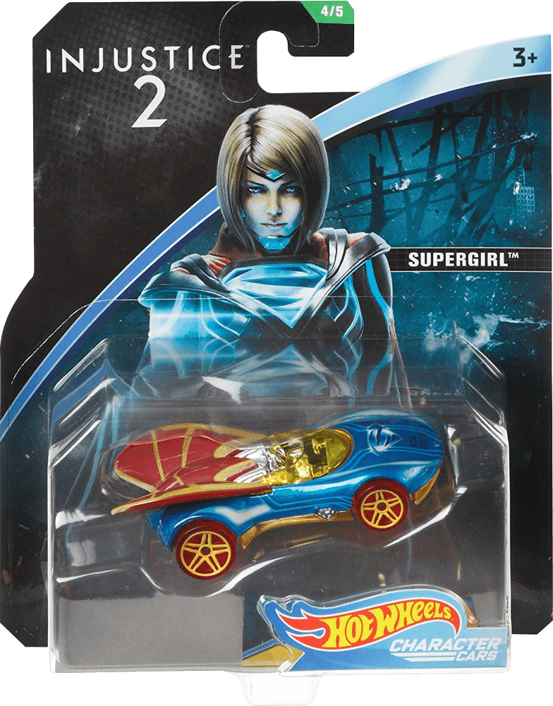 Supergirl 1/64th Scale Die-cast Hot Wheels Vehicle - Hot Wheels Character Cars Supergirl - Transparent PNG Free Download | PNGio